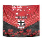Custom St Kilda Saints Football Tapestry ANZAC Lest We Forget