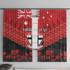 Custom St Kilda Saints Football Window Curtain ANZAC Lest We Forget