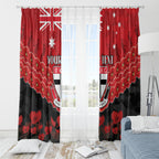 Custom St Kilda Saints Football Window Curtain ANZAC Lest We Forget
