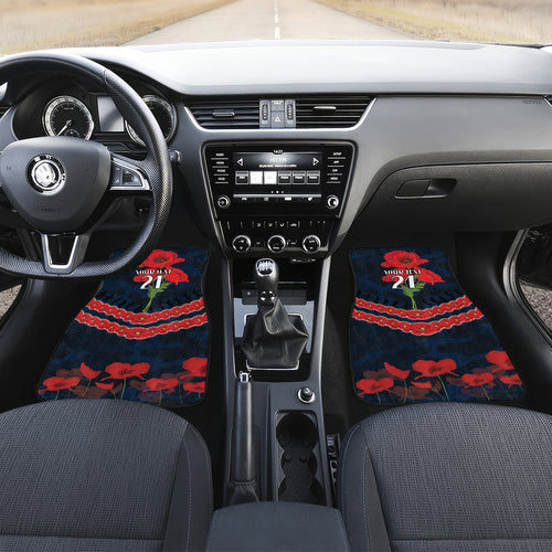 Custom Cats Football Car Mats ANZAC Lest We Forget