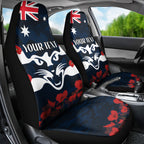 Custom Cats Football Car Seat Cover ANZAC Lest We Forget