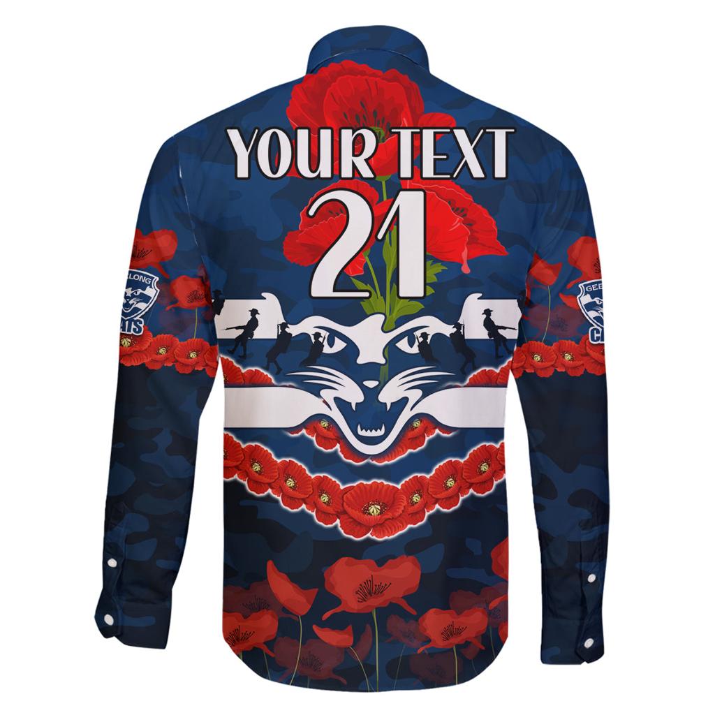Custom Cats Football Family Matching Off Shoulder Maxi Dress and Hawaiian Shirt ANZAC Lest We Forget