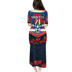 Custom Cats Football Family Matching Puletasi and Hawaiian Shirt ANZAC Lest We Forget