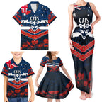 Custom Cats Football Family Matching Tank Maxi Dress and Hawaiian Shirt ANZAC Lest We Forget