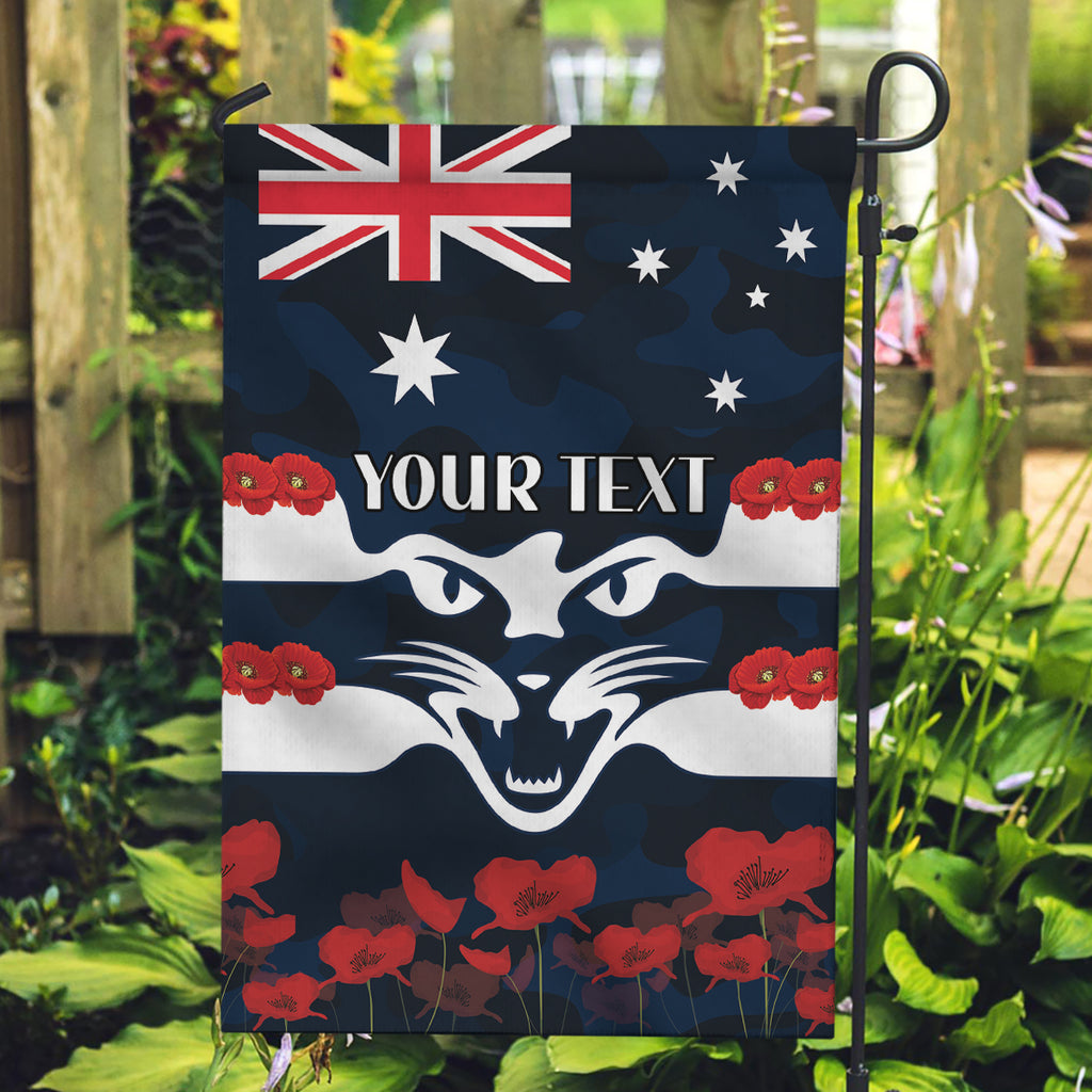 Custom Cats Football Garden Flag ANZAC Lest We Forget