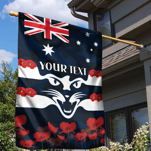 Custom Cats Football Garden Flag ANZAC Lest We Forget