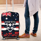 Custom Cats Football Luggage Cover ANZAC Lest We Forget