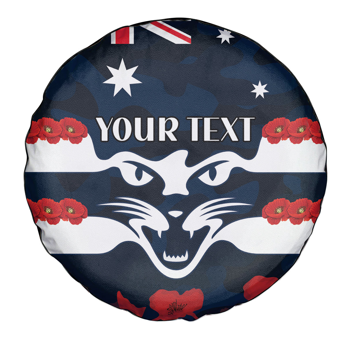 Custom Cats Football Spare Tire Cover ANZAC Lest We Forget