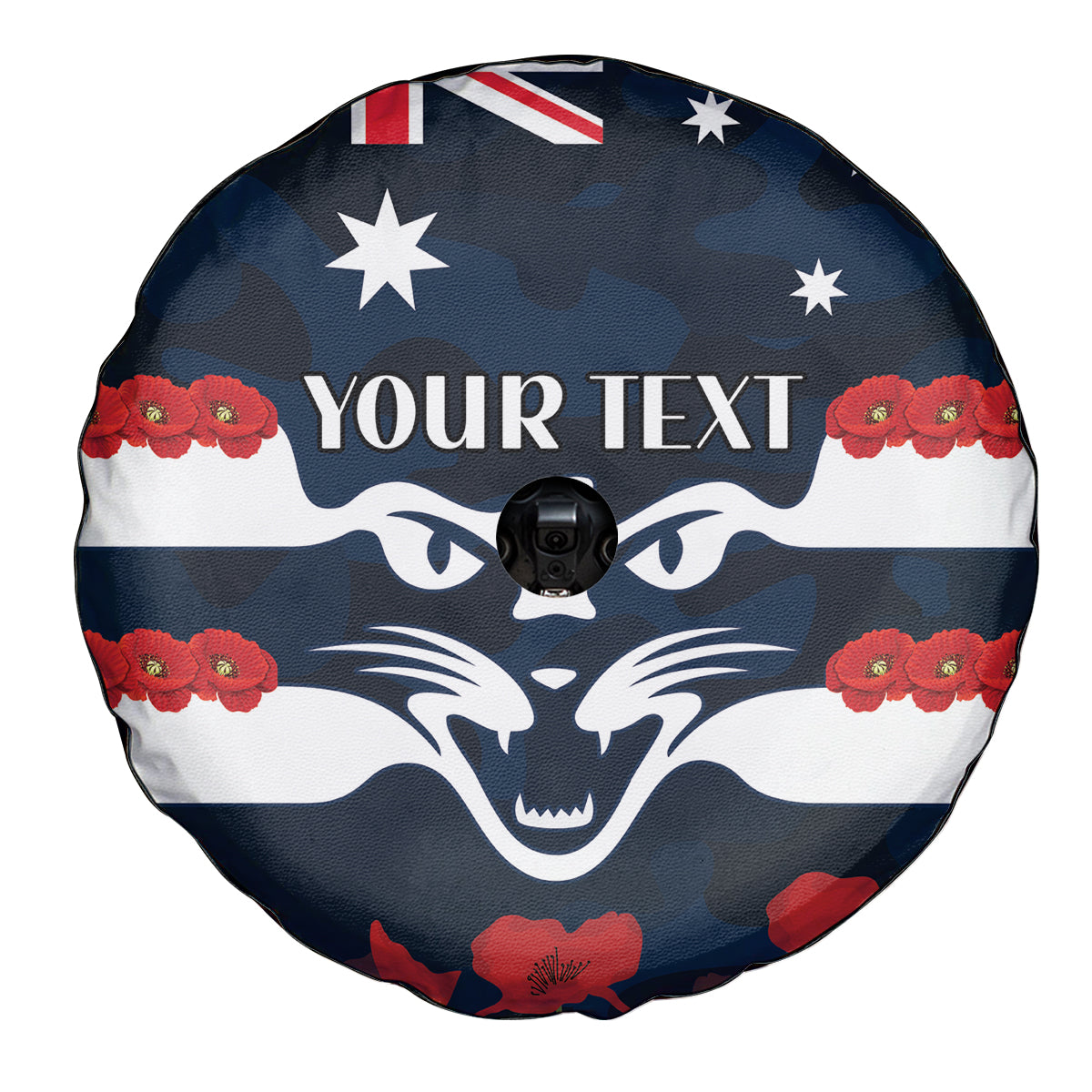 Custom Cats Football Spare Tire Cover ANZAC Lest We Forget