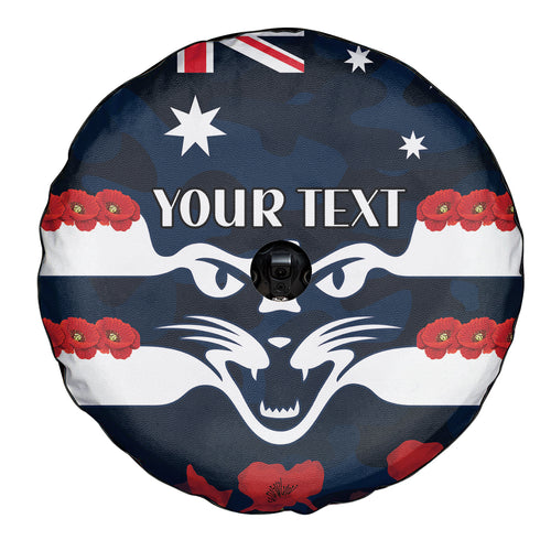 Custom Cats Football Spare Tire Cover ANZAC Lest We Forget
