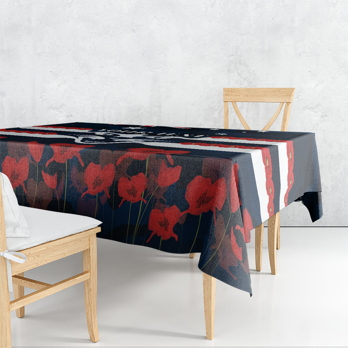Custom Cats Football Tablecloth ANZAC Lest We Forget