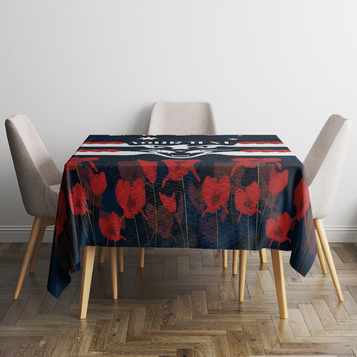 Custom Cats Football Tablecloth ANZAC Lest We Forget