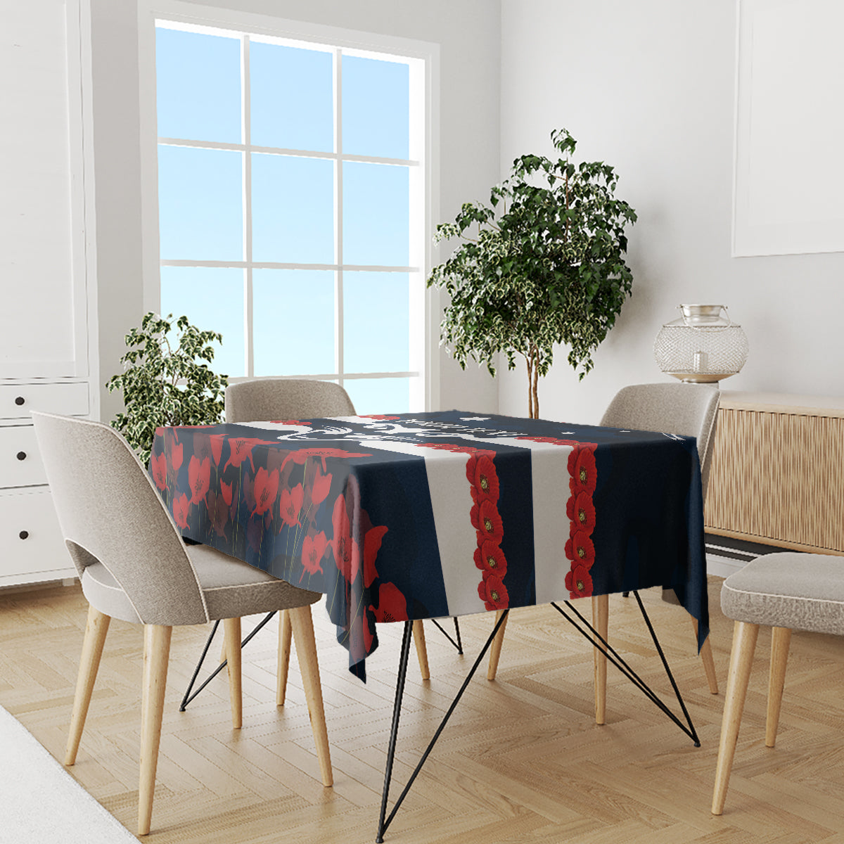 Custom Cats Football Tablecloth ANZAC Lest We Forget