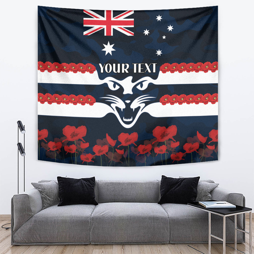Custom Cats Football Tapestry ANZAC Lest We Forget