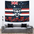 Custom Cats Football Tapestry ANZAC Lest We Forget