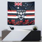 Custom Cats Football Tapestry ANZAC Lest We Forget
