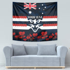 Custom Cats Football Tapestry ANZAC Lest We Forget