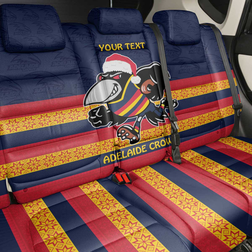 AFL Adelaide Christmas Personalised Back Car Seat Cover with Crows Mascot