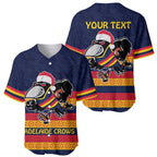 AFL Adelaide Christmas Personalised Baseball Jersey with Crows Mascot