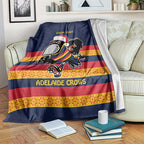 AFL Adelaide Christmas Personalised Blanket with Crows Mascot