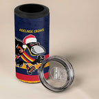 AFL Adelaide Christmas Personalised 4 in 1 Can Cooler Tumbler with Crows Mascot