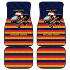 AFL Adelaide Christmas Personalised Car Mats with Crows Mascot
