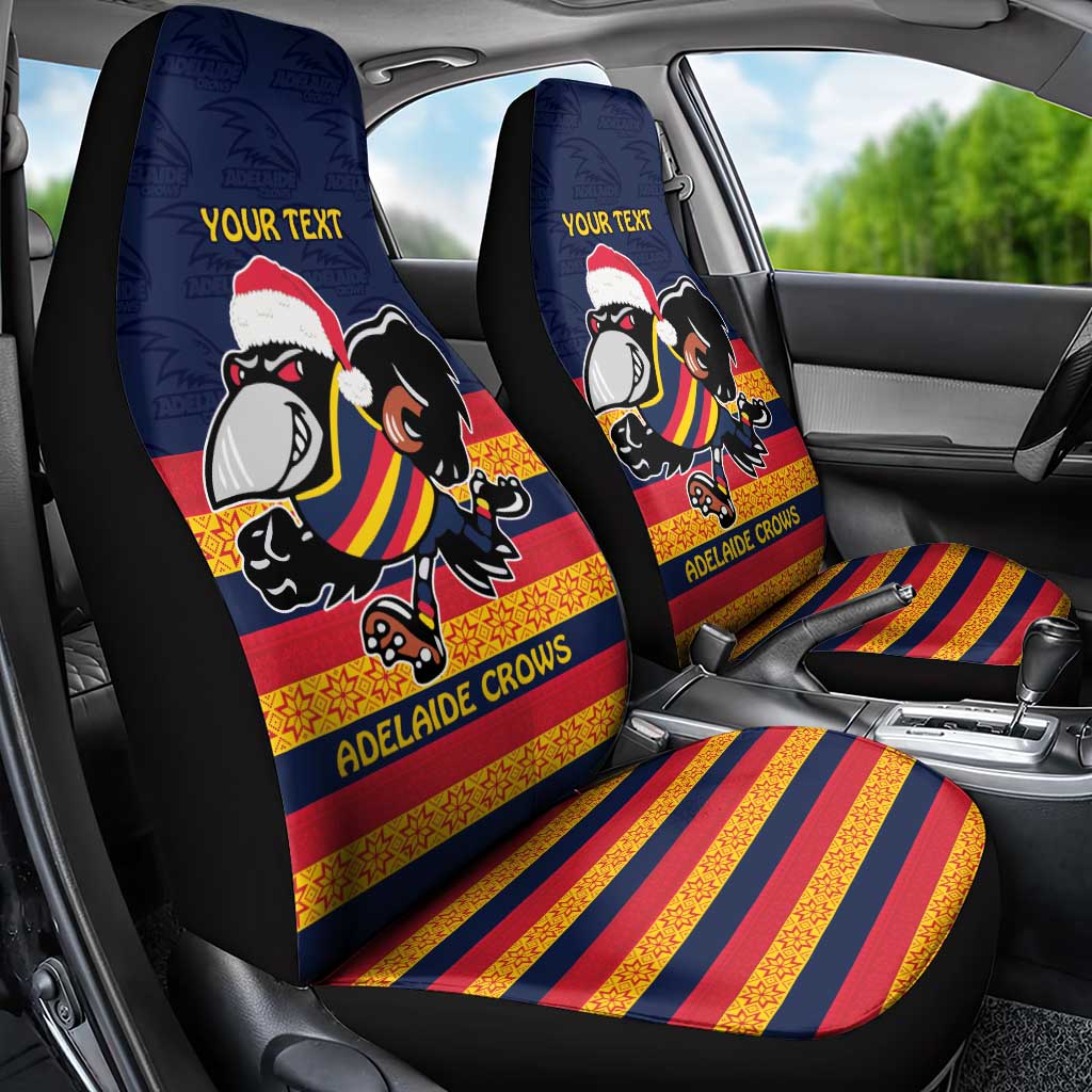 AFL Adelaide Christmas Personalised Car Seat Cover with Crows Mascot