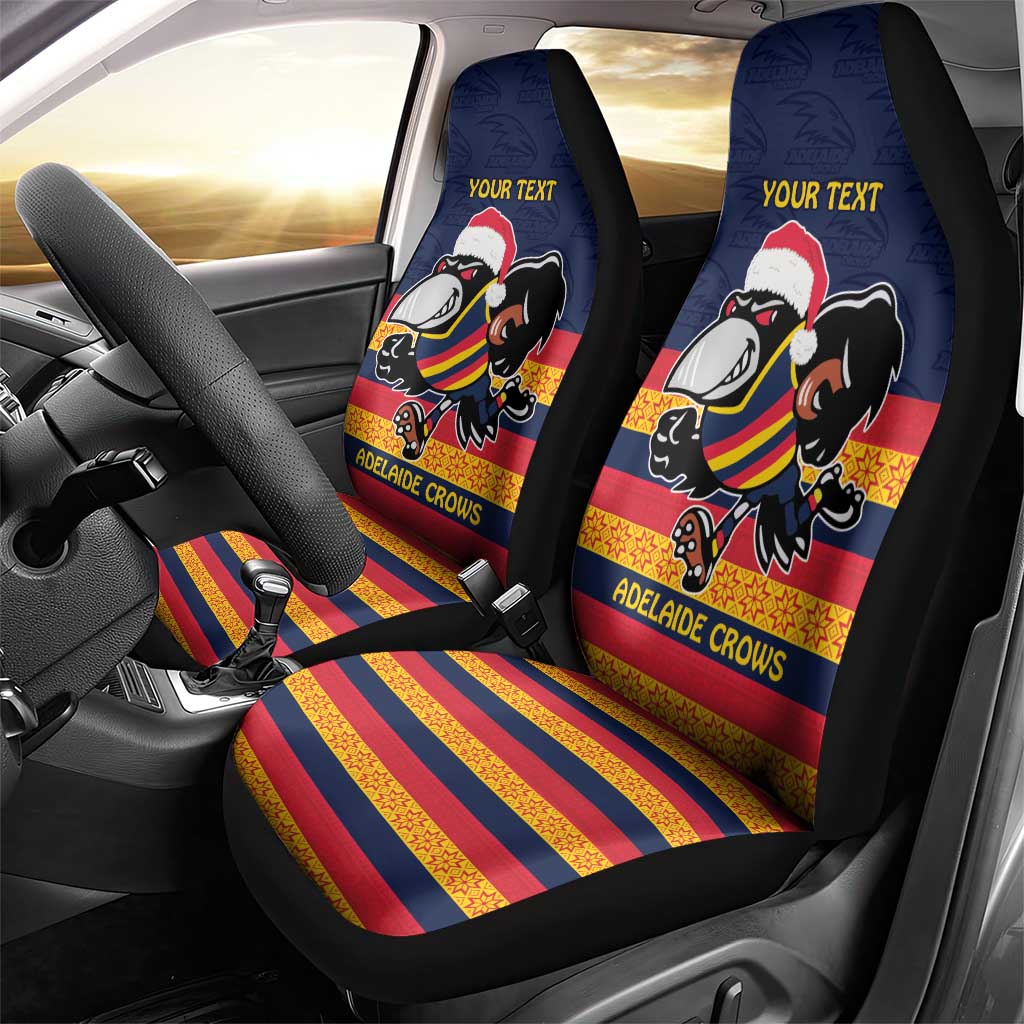 AFL Adelaide Christmas Personalised Car Seat Cover with Crows Mascot