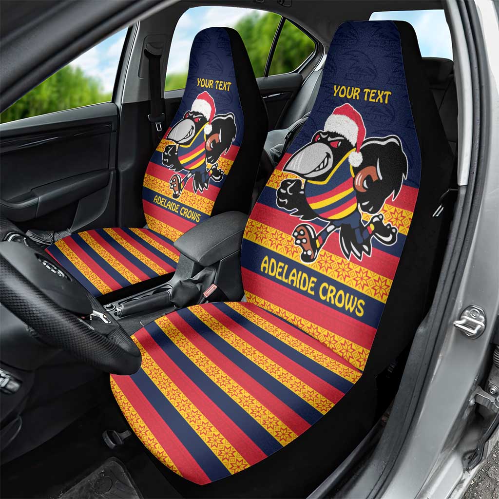 AFL Adelaide Christmas Personalised Car Seat Cover with Crows Mascot