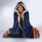 AFL Adelaide Christmas Personalised Hooded Blanket with Crows Mascot