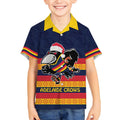 AFL Adelaide Christmas Personalised Kid Hawaiian Shirt with Crows Mascot