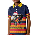 AFL Adelaide Christmas Personalised Kid Polo Shirt with Crows Mascot