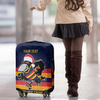 AFL Adelaide Christmas Personalised Luggage Cover with Crows Mascot
