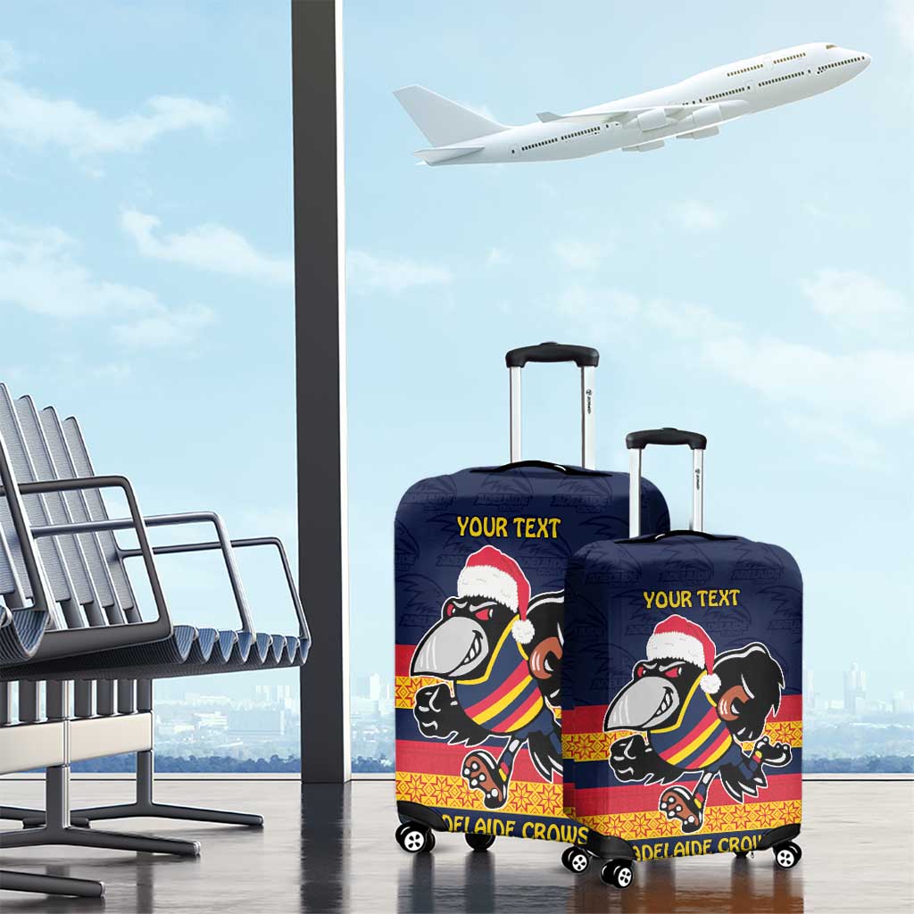 AFL Adelaide Christmas Personalised Luggage Cover with Crows Mascot