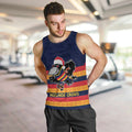 AFL Adelaide Christmas Personalised Men Tank Top with Crows Mascot