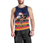 AFL Adelaide Christmas Personalised Men Tank Top with Crows Mascot
