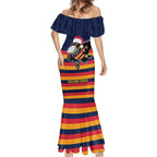 AFL Adelaide Christmas Personalised Mermaid Dress with Crows Mascot