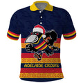 AFL Adelaide Christmas Personalised Polo Shirt with Crows Mascot