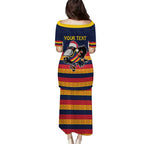 AFL Adelaide Christmas Personalised Puletasi with Crows Mascot