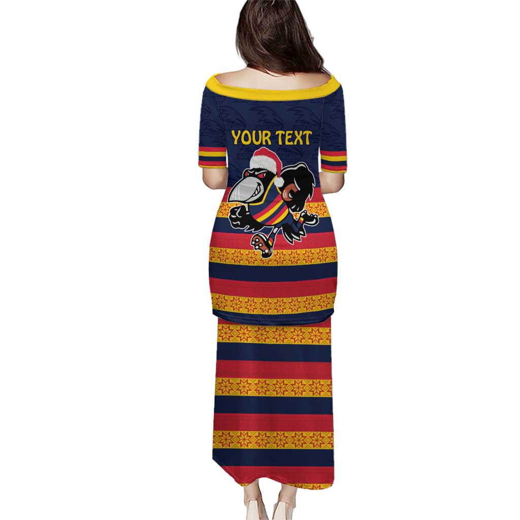 AFL Adelaide Christmas Personalised Puletasi with Crows Mascot