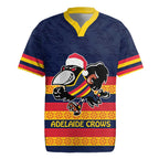 AFL Adelaide Christmas Personalised Rugby Jersey with Crows Mascot