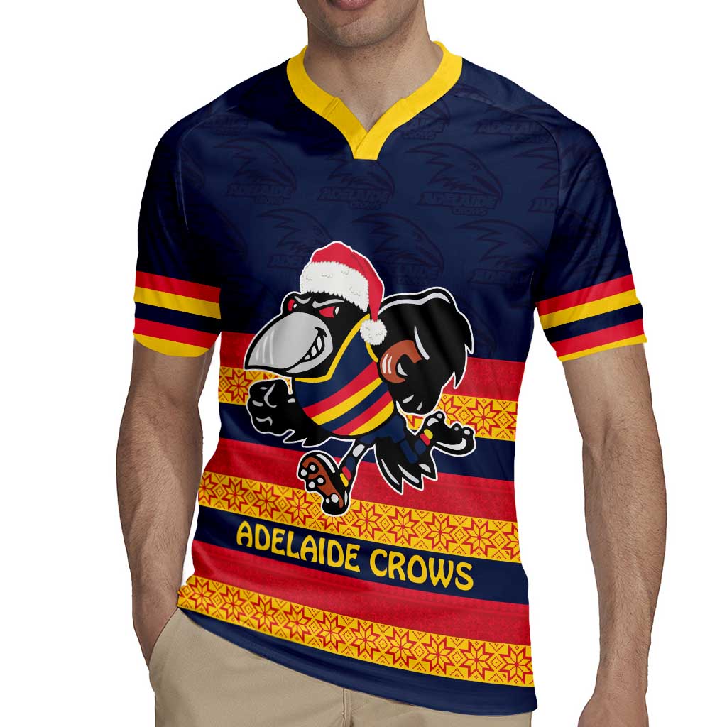 AFL Adelaide Christmas Personalised Rugby Jersey with Crows Mascot