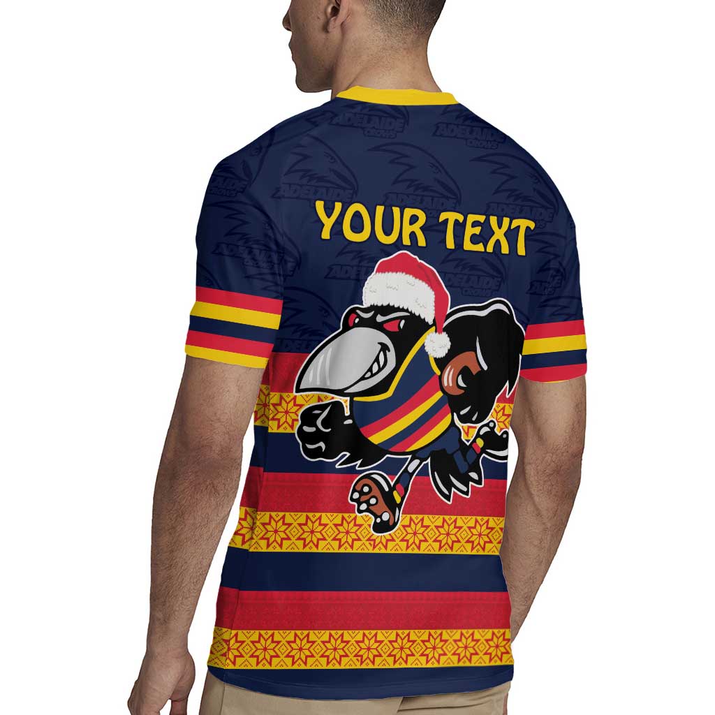 AFL Adelaide Christmas Personalised Rugby Jersey with Crows Mascot