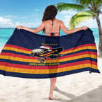 AFL Adelaide Christmas Personalised Sarong with Crows Mascot