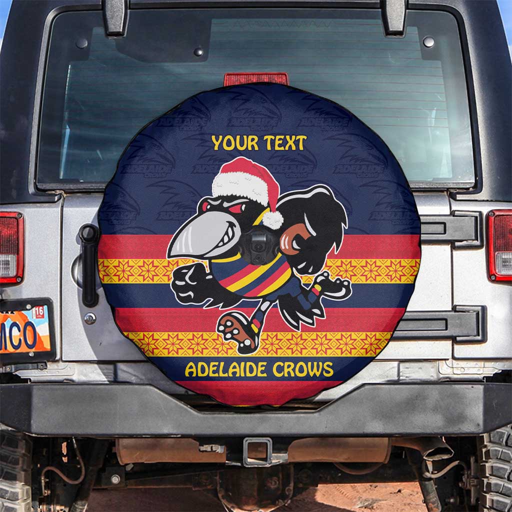AFL Adelaide Christmas Personalised Spare Tire Cover with Crows Mascot