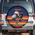 AFL Adelaide Christmas Personalised Spare Tire Cover with Crows Mascot