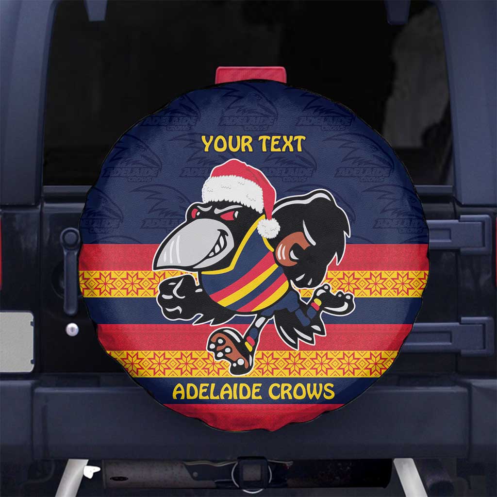 AFL Adelaide Christmas Personalised Spare Tire Cover with Crows Mascot