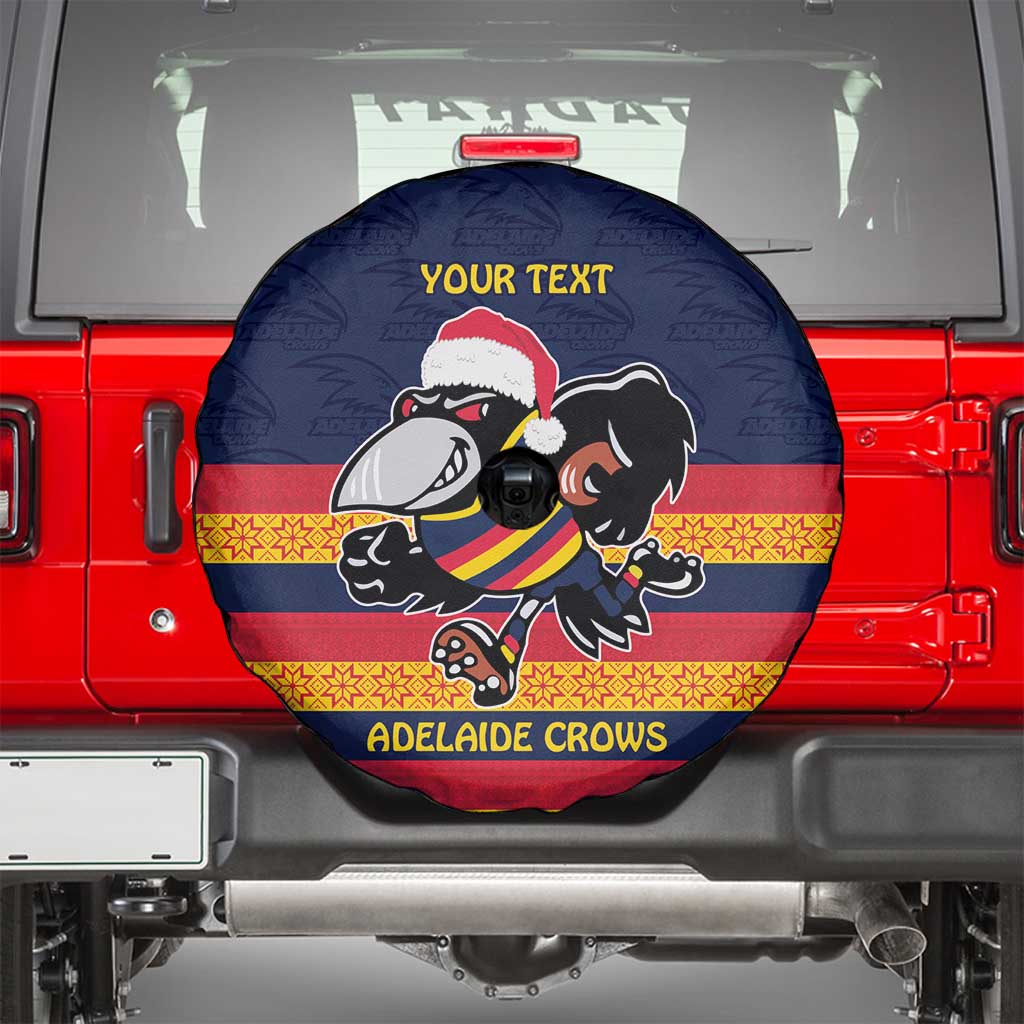 AFL Adelaide Christmas Personalised Spare Tire Cover with Crows Mascot