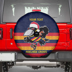AFL Adelaide Christmas Personalised Spare Tire Cover with Crows Mascot
