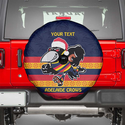 AFL Adelaide Christmas Personalised Spare Tire Cover with Crows Mascot